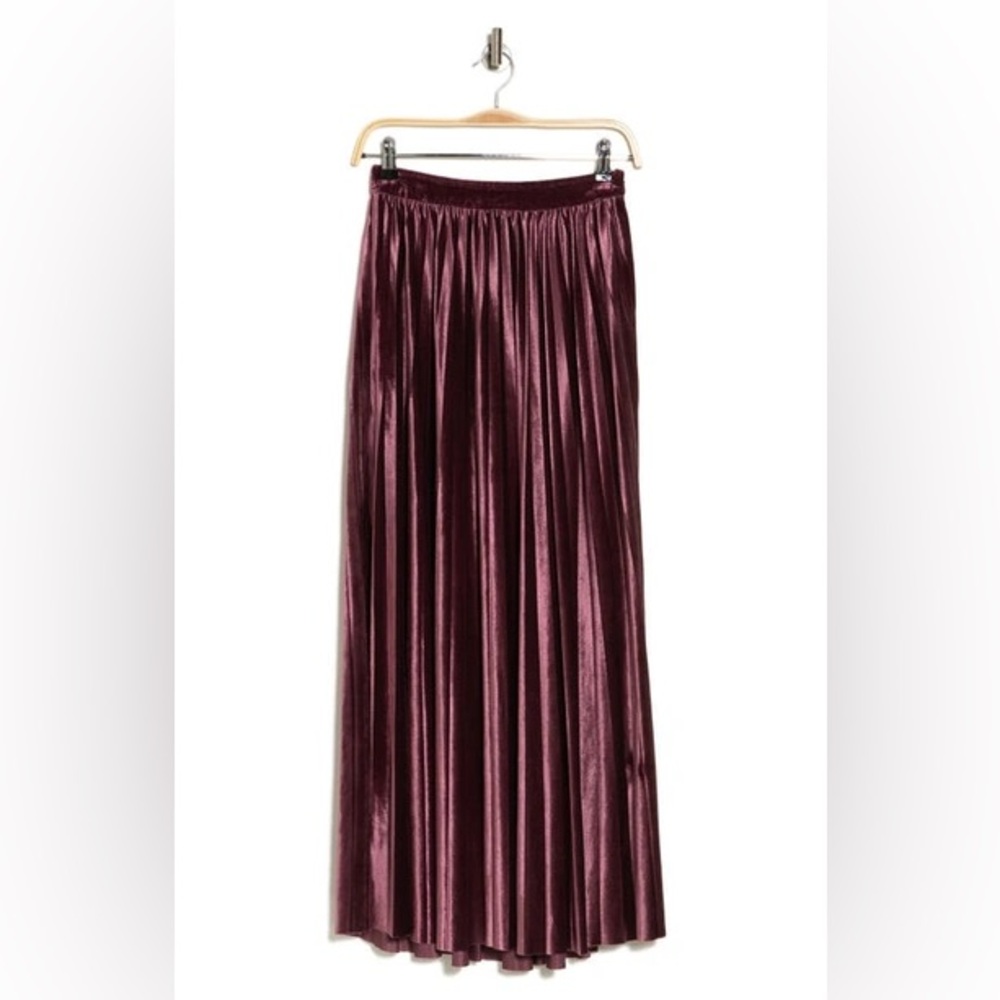 Grey Collective Pleated Velour skirt in Port Royale size 4/6